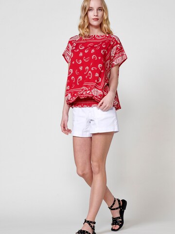 KOROSHI Blouse in Red