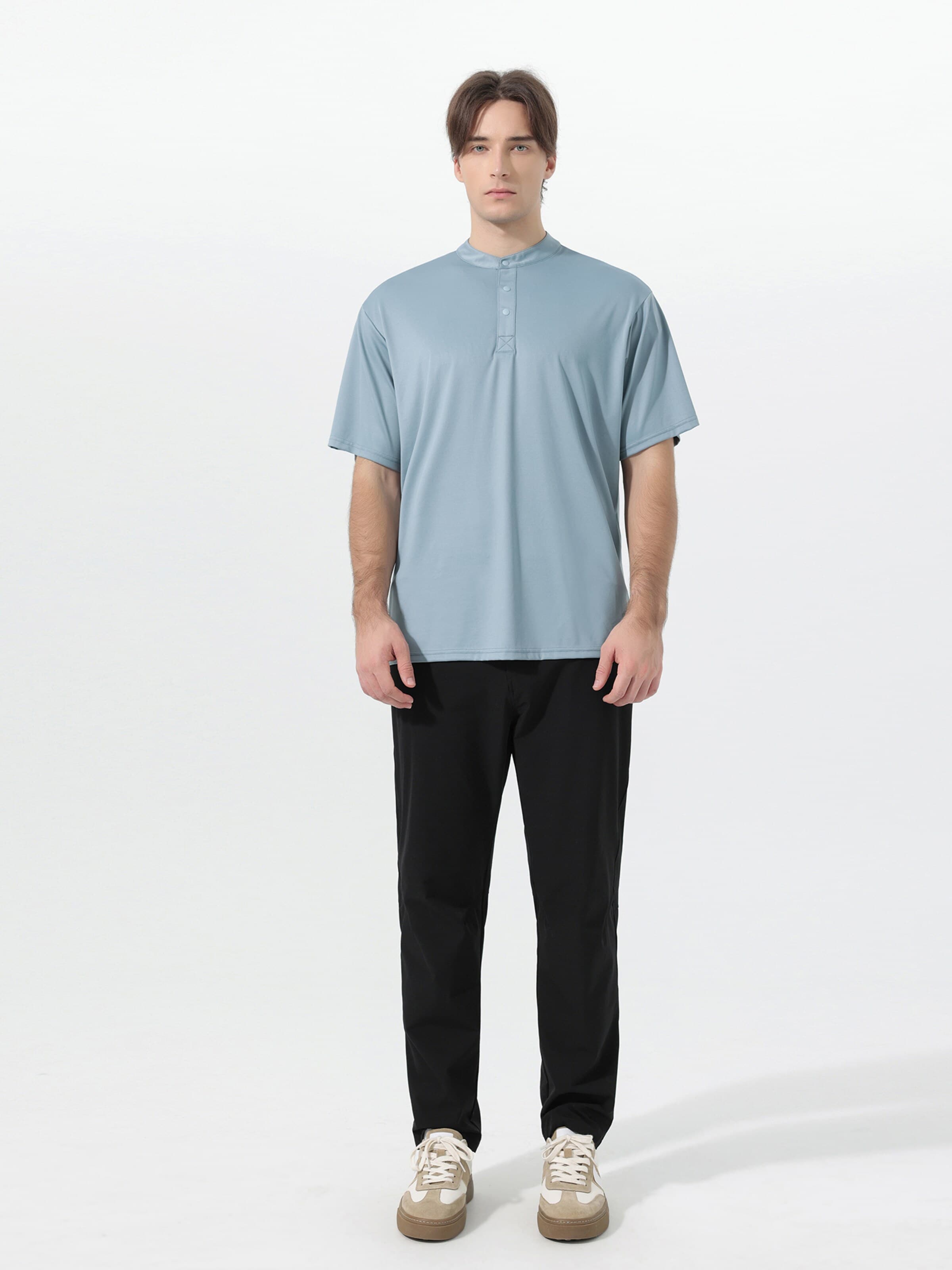 YOUTHUP Shirt 'Leibfrei' in Blue: front