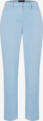 MORE & MORE Regular Trousers with creases in Blue: front
