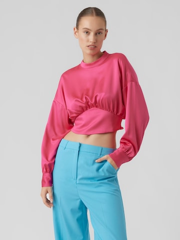 VERO MODA - Blusa em rosa: frente