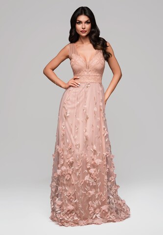 Robe de soirée Ombre en beige