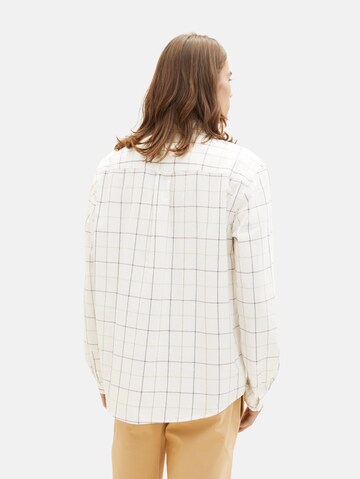 TOM TAILOR DENIM - Ajuste confortable Camisa en blanco