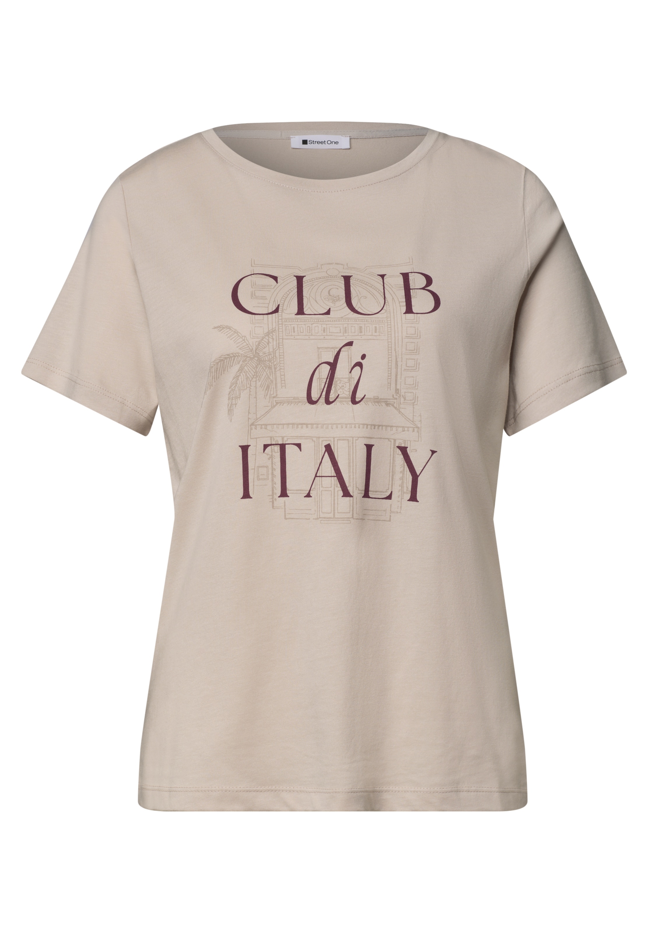 STREET ONE T-Shirt in Beige: Vorderseite