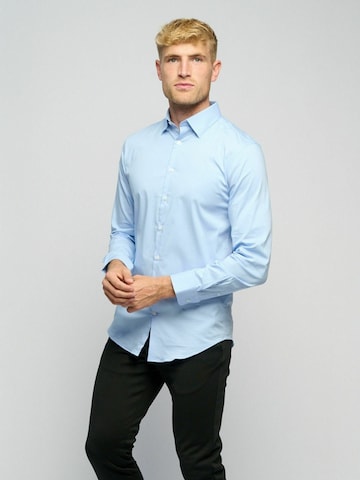 Coupe regular Chemise ' The Original ' TEESHOPPEN en bleu