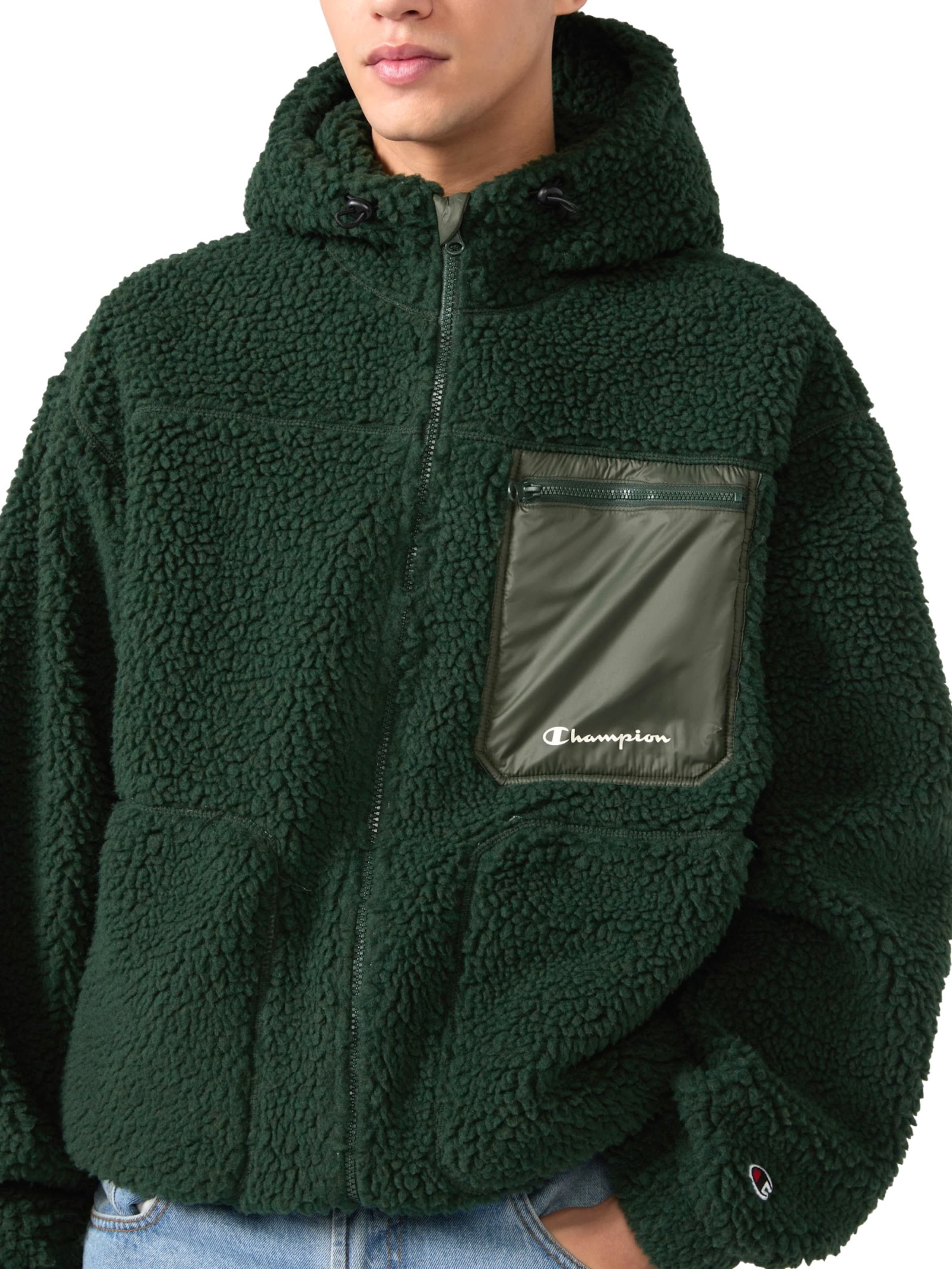 Giacca di pile di Champion Authentic Athletic Apparel in verde