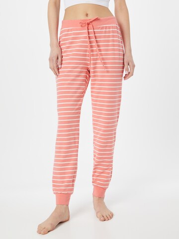 ESPRIT Spodnie od piżamy w kolorze pomarańczowy: przód