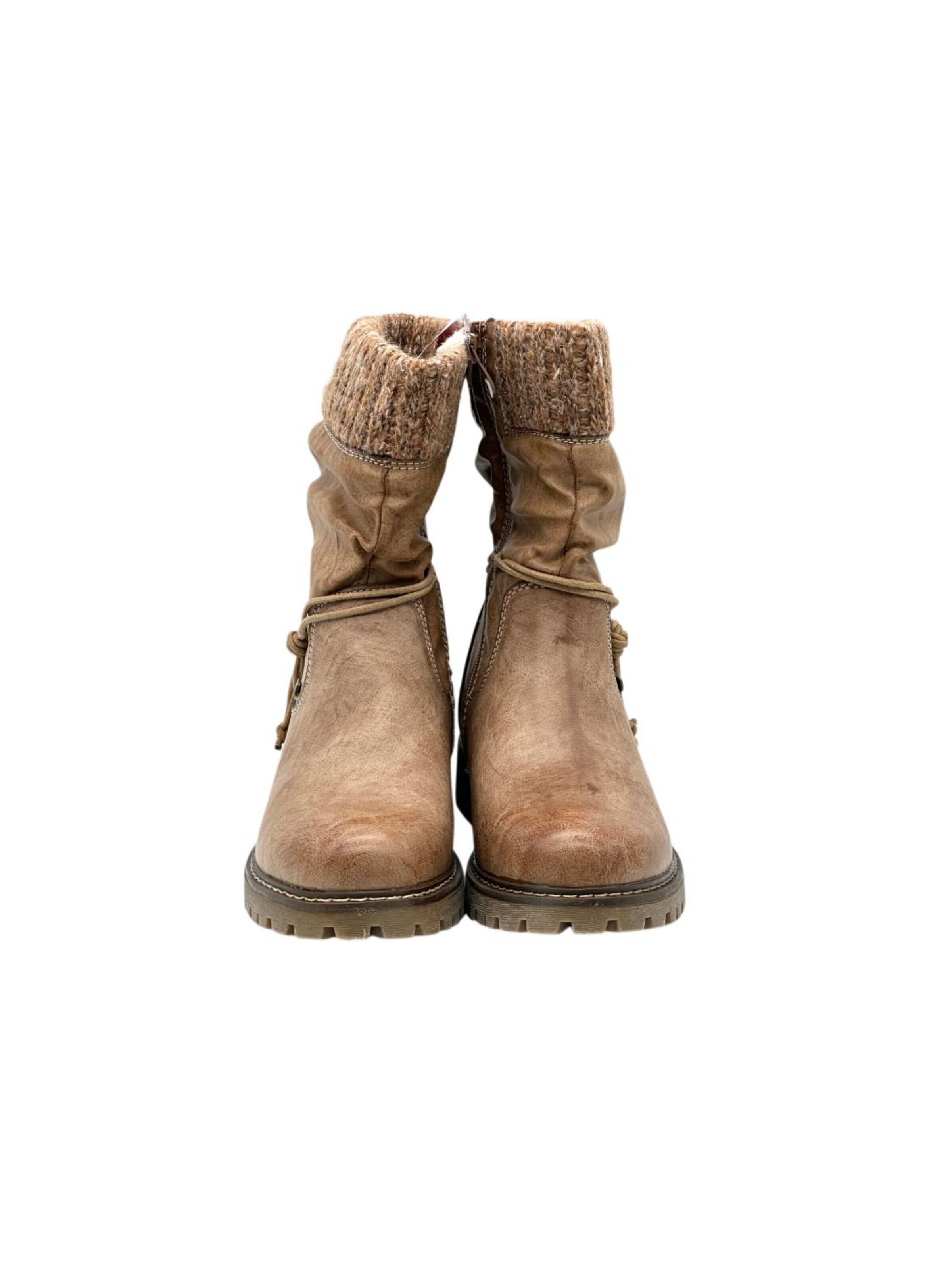Nowaland Booties 'Damen gefütterte Winterstiefeletten' in Green