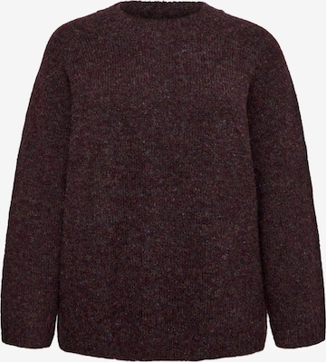 Vero Moda Curve Sweater 'VMCingrid' in Red: front