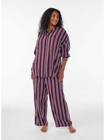 Zizzi Schlafshirt in Rot