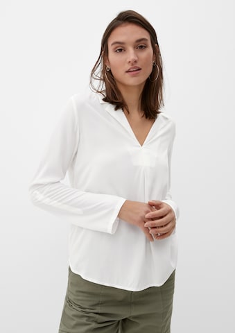 Camicia da donna di QS in bianco: frontale