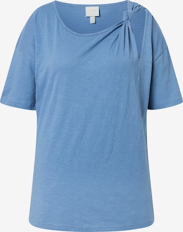 Ulla Popken T-Shirt in Blau: Vorderseite