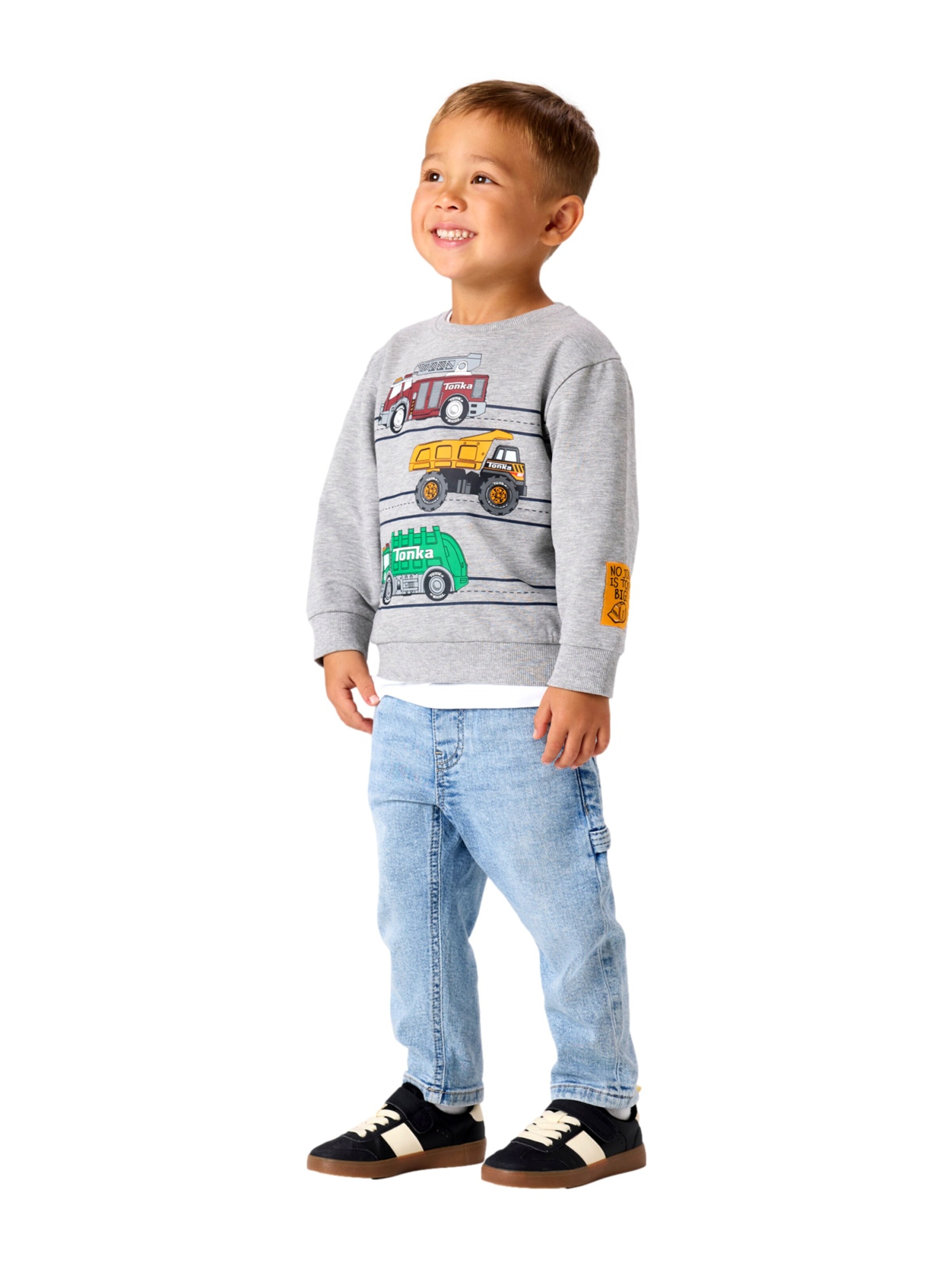 NAME IT Sweatshirt 'Jorge Tonka' in Grey