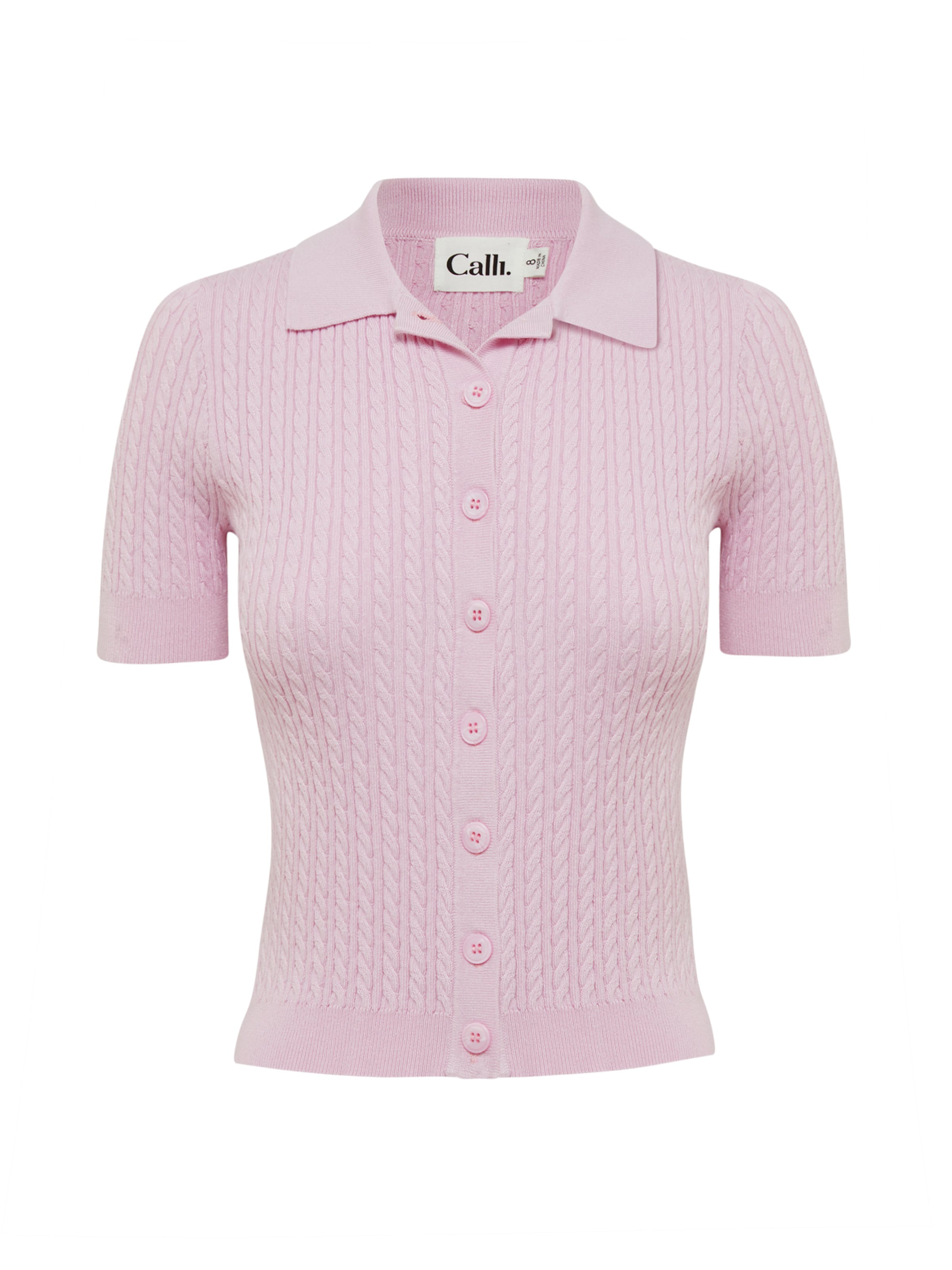 Calli Top in Pink: front