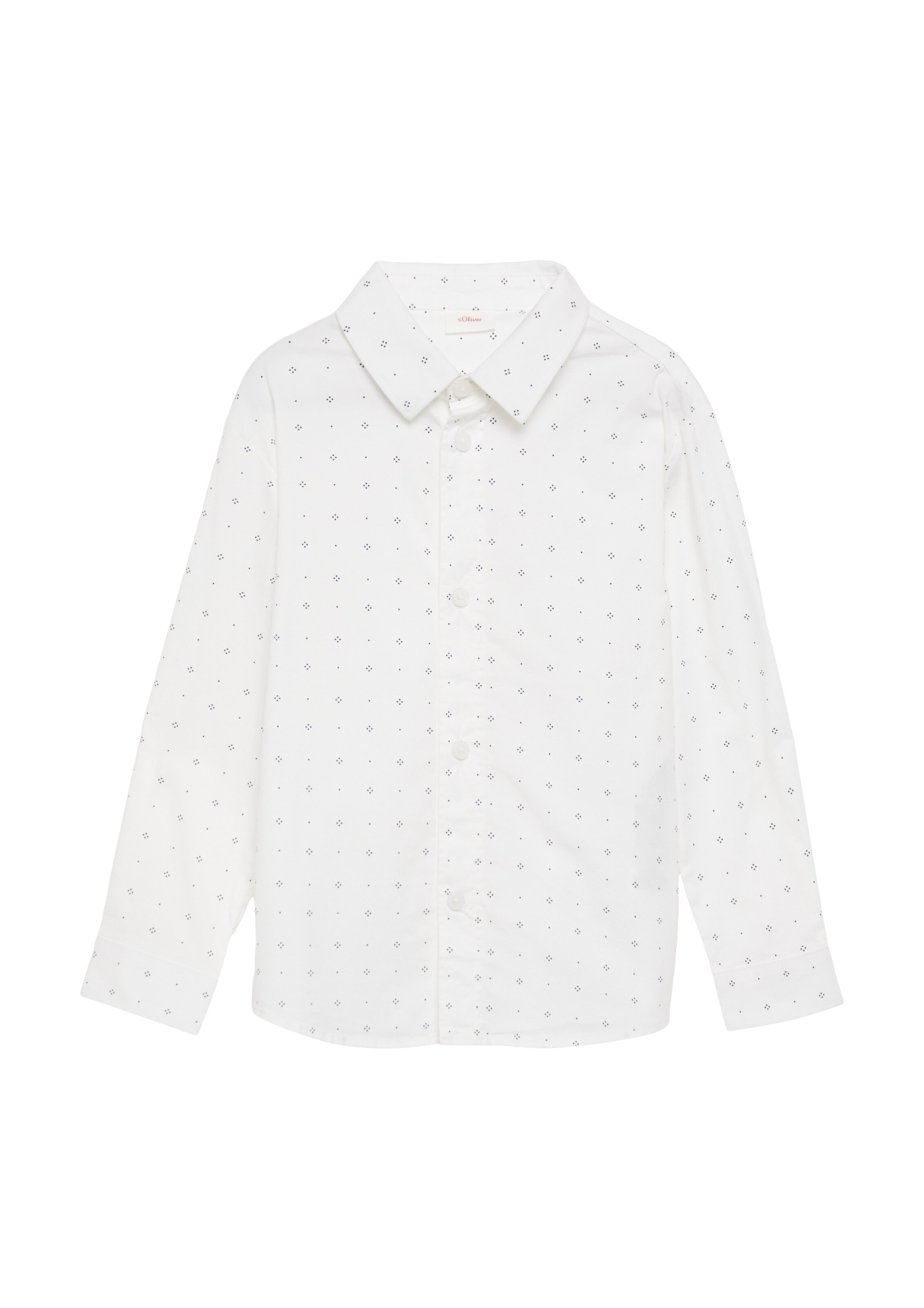s.Oliver Regular fit Srajca | bela barva: sprednja stran