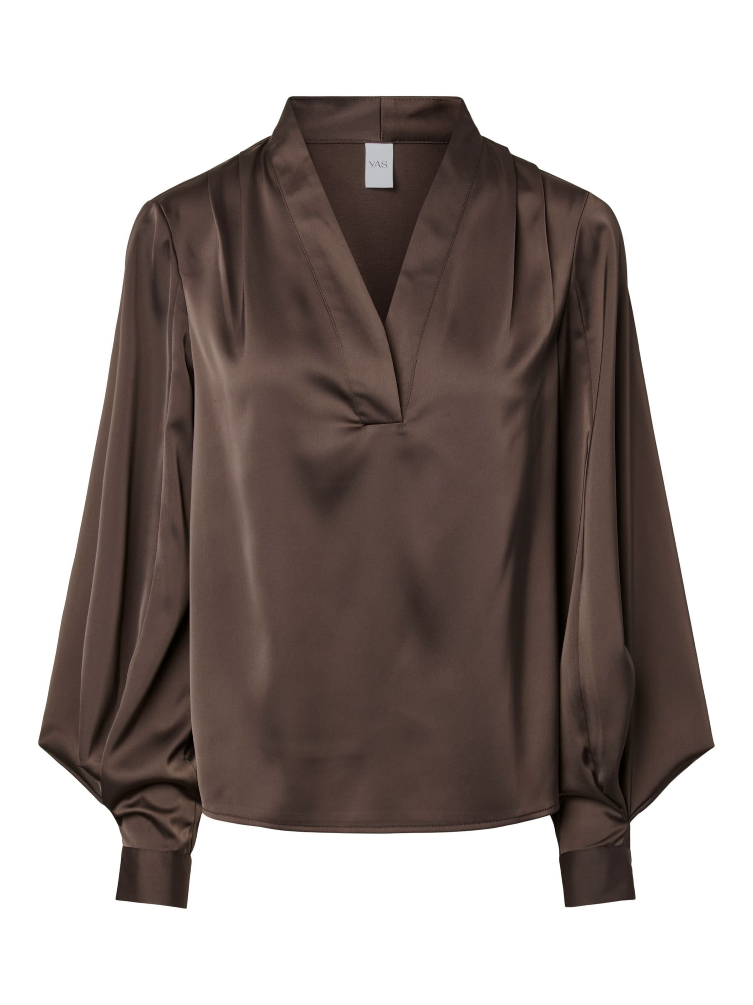 Camicia da donna 'YASPELLA' di YAS in marrone: frontale