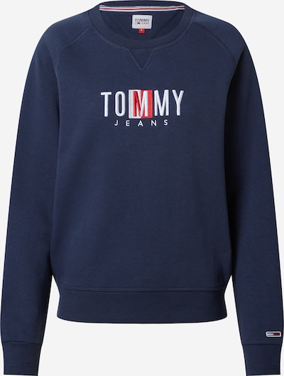 Tommy Jeans Sportisks džemperis tumši zils / rožkrāsas / balts, Preces skats