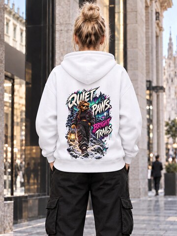 LUNØIR StudioSweater majica 'BOSS Femme Winter Night Trail' - bijela boja
