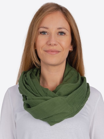 Seasons of April Tube Scarf 'Carina' in Green: front