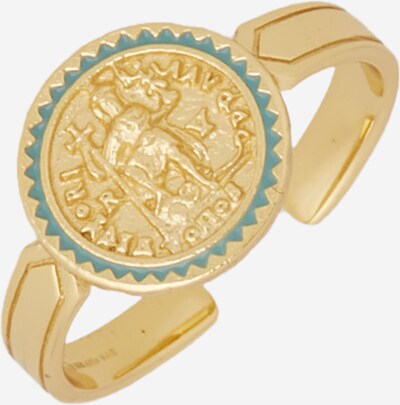 ANIA HAIE Ring in gold / grün, Produktansicht
