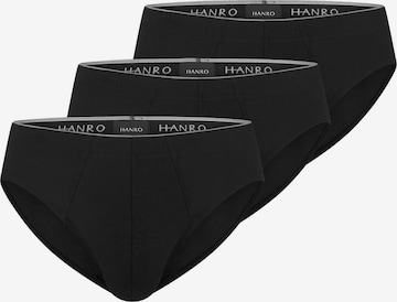 Hanro Slip 'Cotton Superior' in Schwarz: Vorderseite