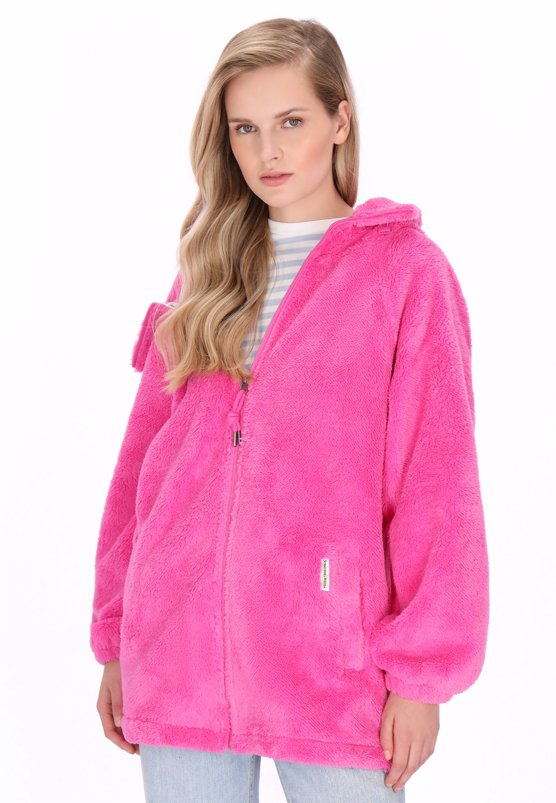 Schmuddelwedda Fleece Jacket in Pink: front