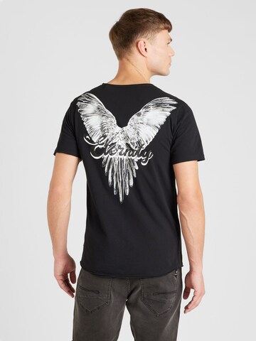 Tricou 'ETERNITY' de la Key Largo pe negru: față