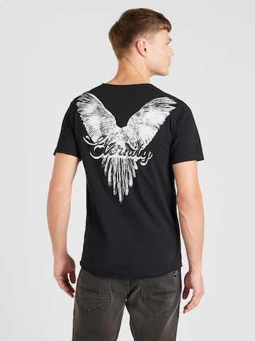 Tricou 'ETERNITY' de la Key Largo pe negru: față