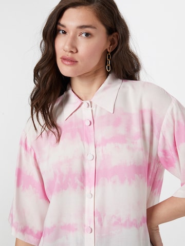 River Island Bluse 'TIE DYE' in Pink