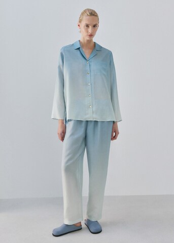 MANGO Pyjamahose 'Habi' in Blau