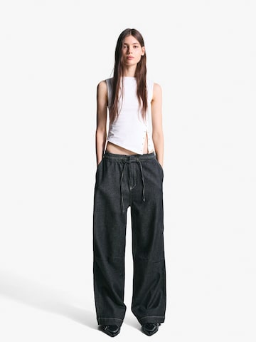 Bershka Wide leg Jeans in Blue
