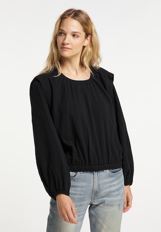 DreiMaster Vintage Blouse in Black: front