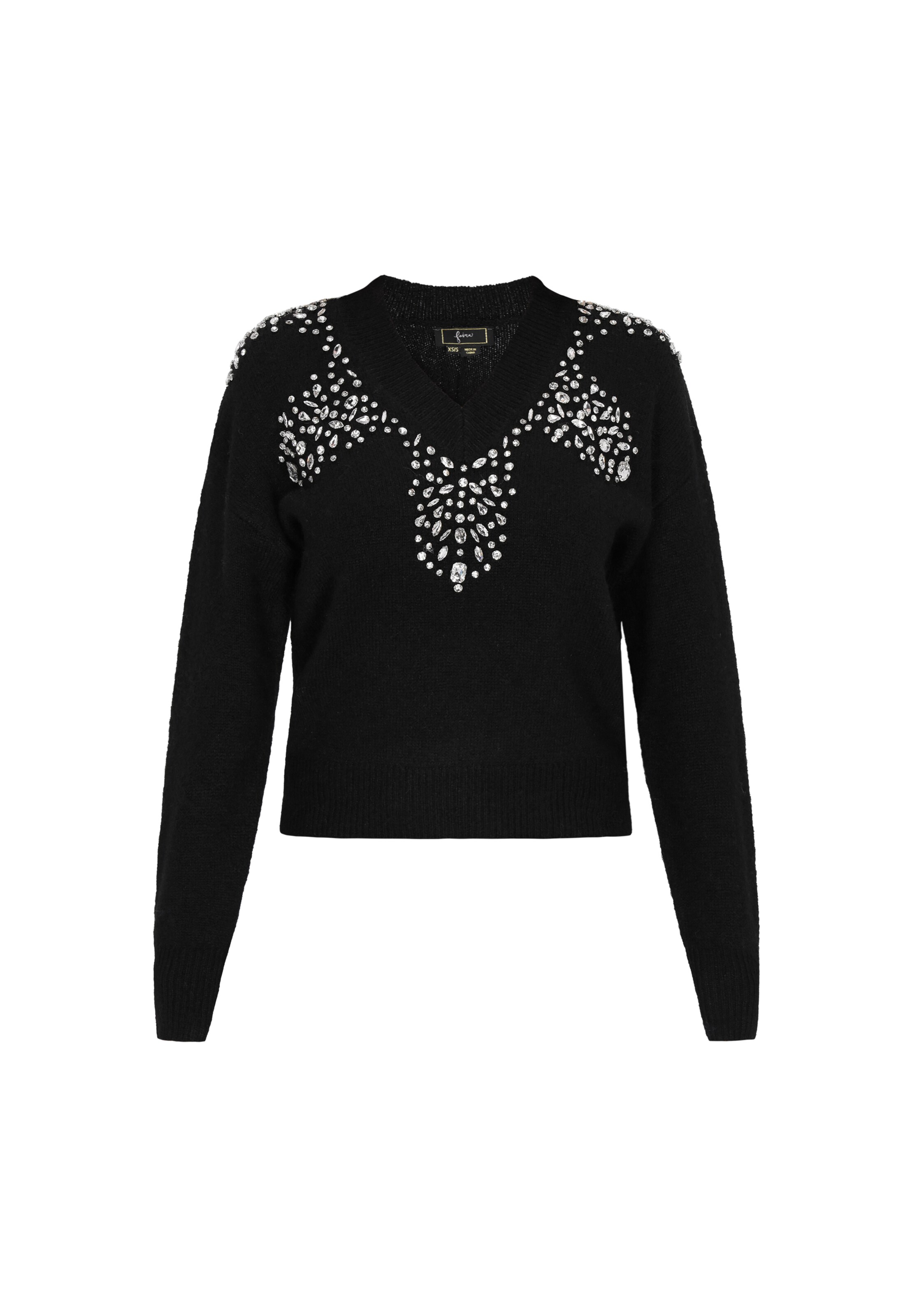 melns faina Džemperis 'Fashion Look': no priekšpuses