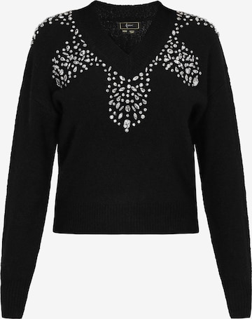 faina Пуловер 'Fashion Look' в черно: отпред