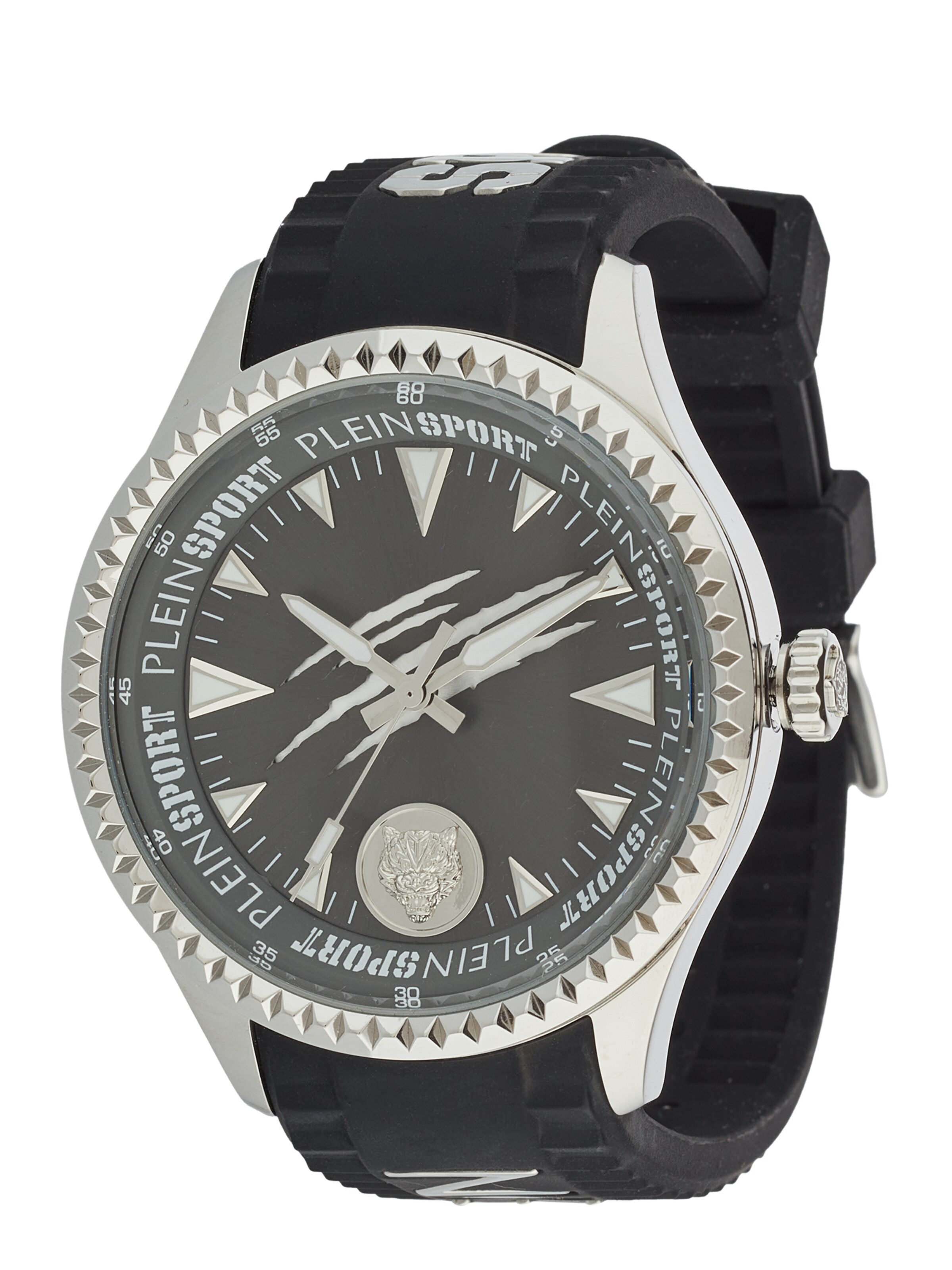 Plein Sport Analogt ur 'LINEMAN' i sort: forside