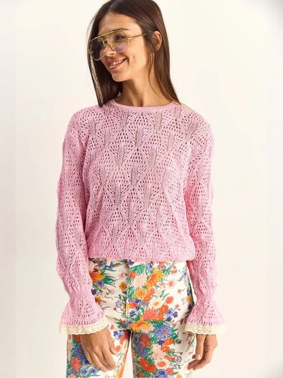 Bianco Lucci Pull-over 'Pullover' en S-L en rose, Vue avec produit