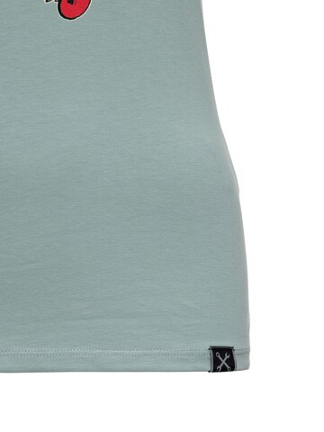Queen Kerosin Shirt 'Wild Rebel'‌‌‌‌‌‌‌ in Grün