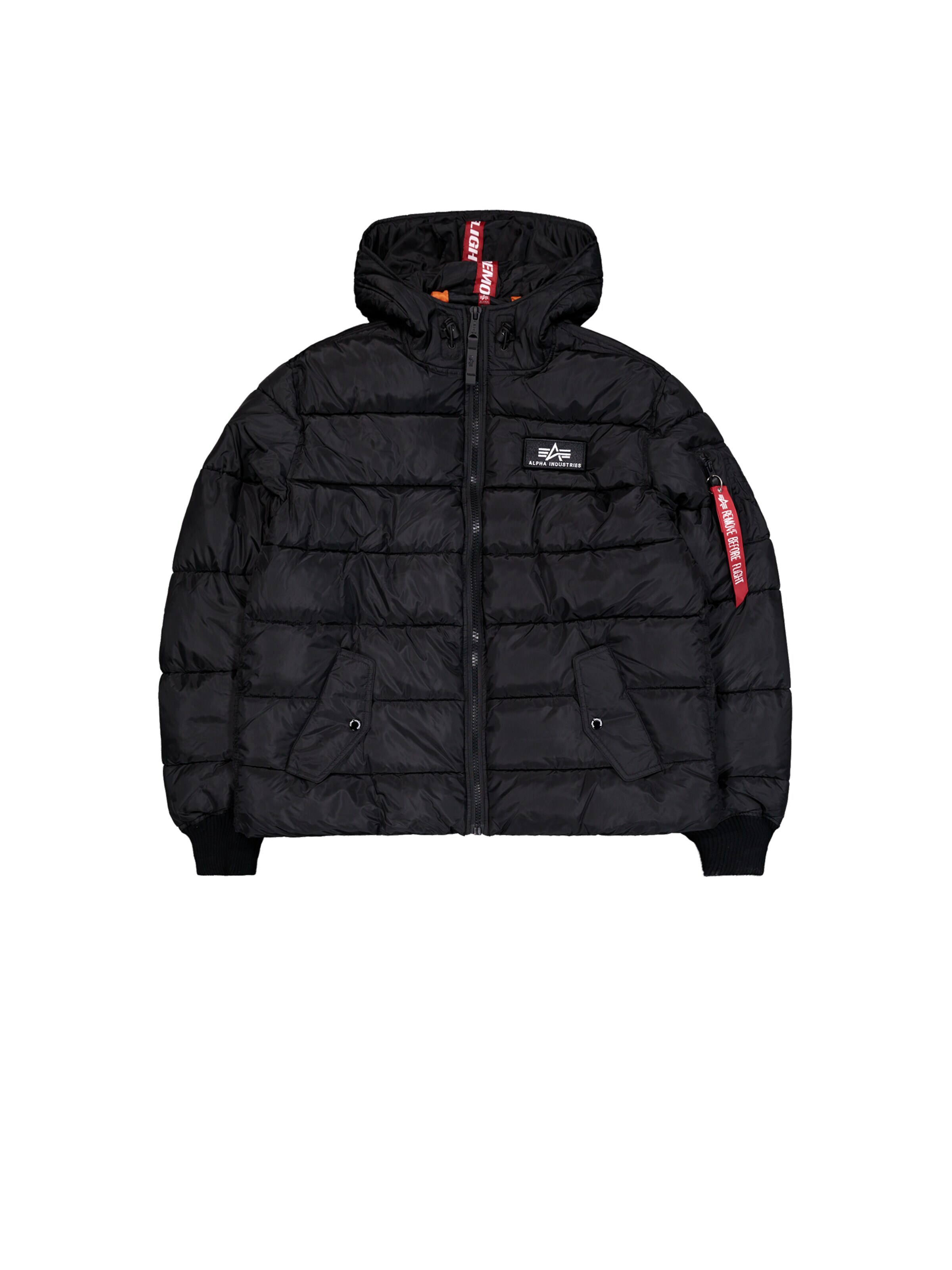 ALPHA INDUSTRIES Winterjacke 'Alpha FD'‌‌‌‌‌‌‌‌ in Schwarz: Vorderseite