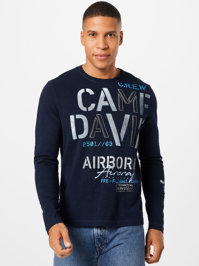 Men Clothing CAMP DAVID Shirts Dark Blue