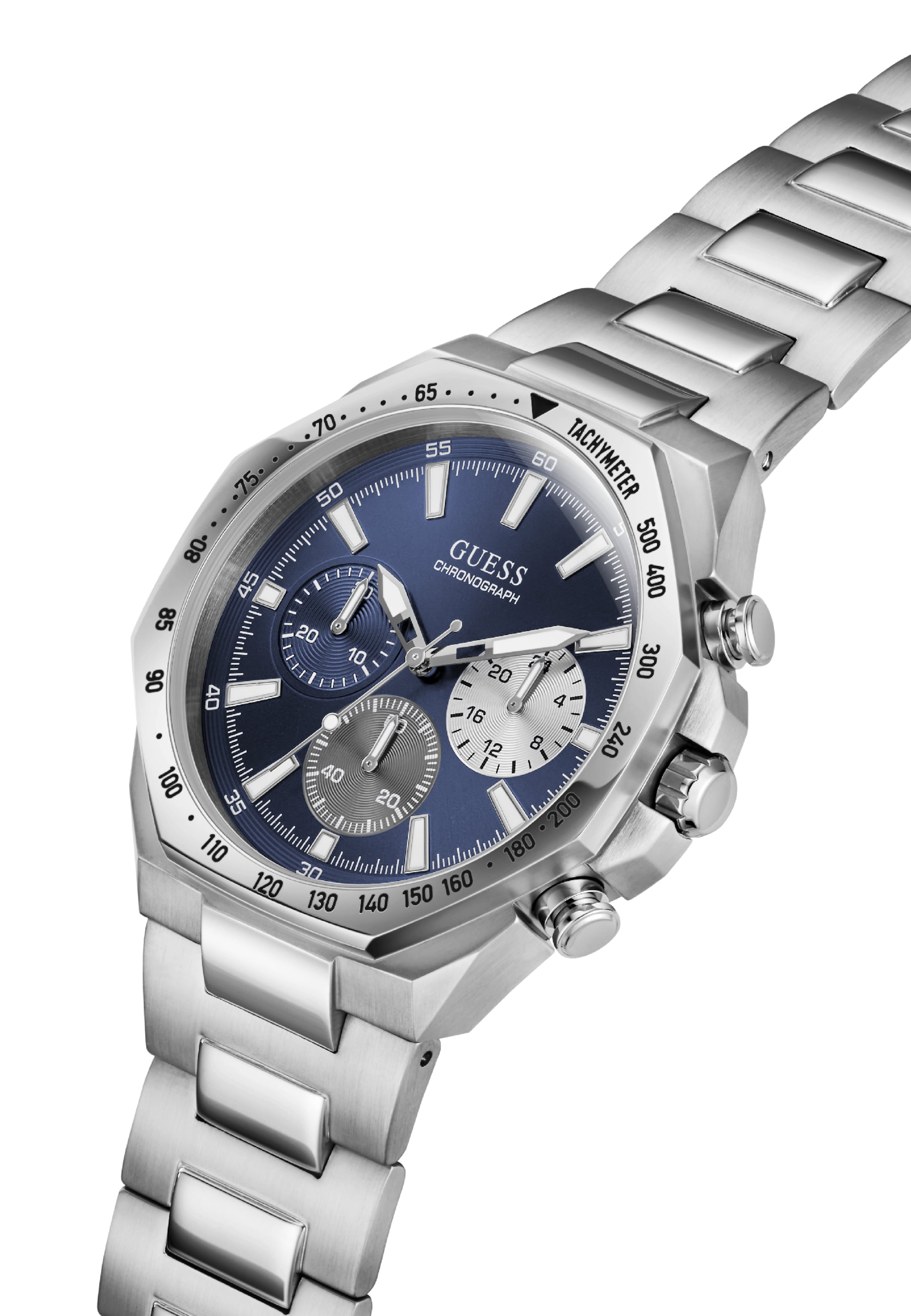 Orologio analogico ' BLAKE ' di GUESS in argento