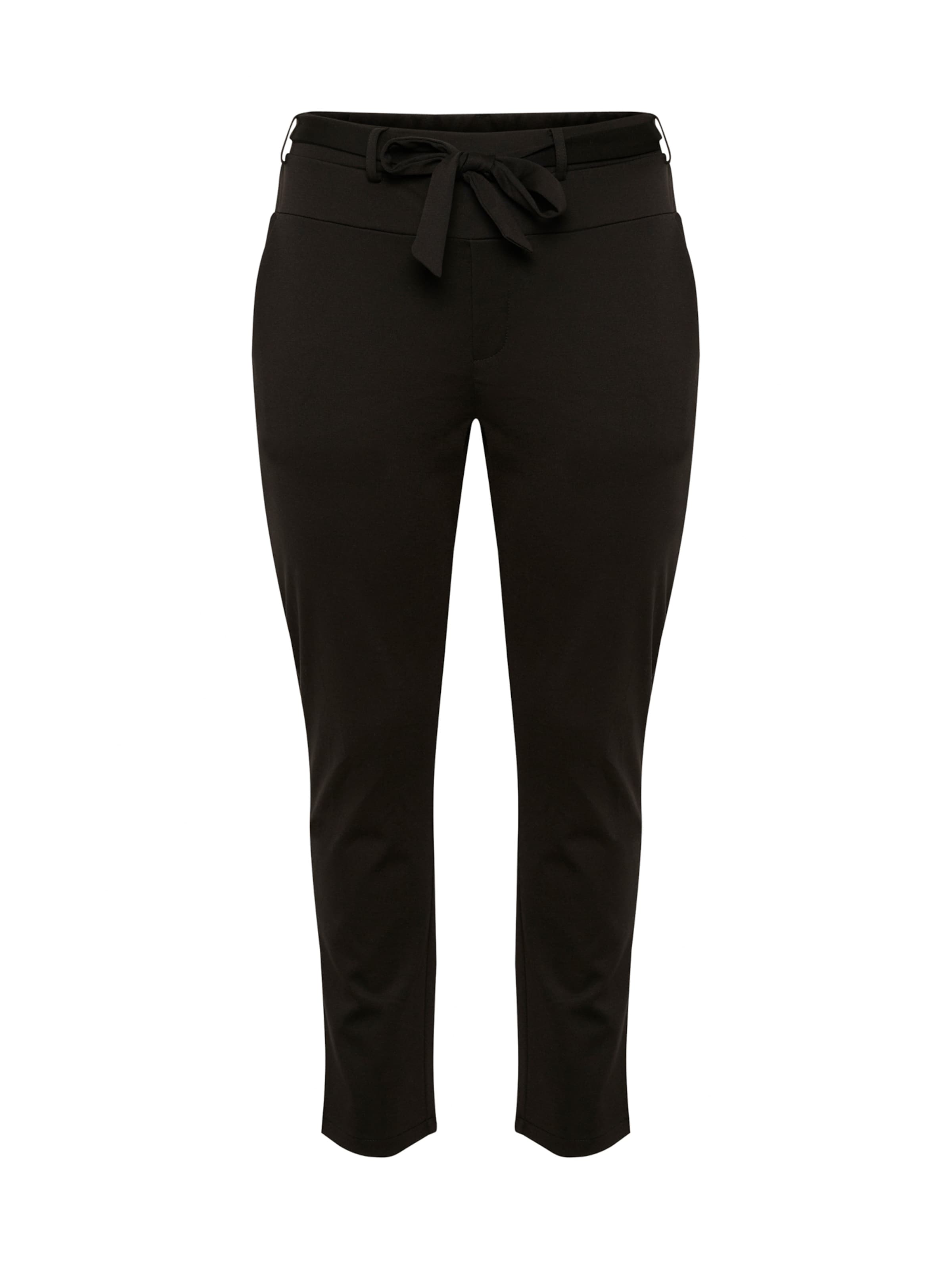 KAFFE CURVE Szabványos Nadrág 'Jenna' - fekete: elől