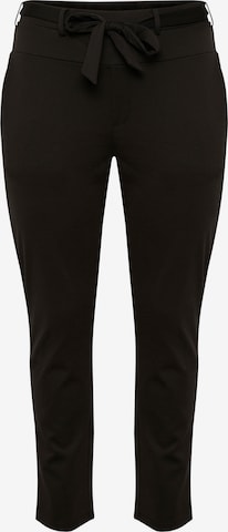 KAFFE CURVE Normalny krój Spodnie 'Jenna' w kolorze czarny: przód
