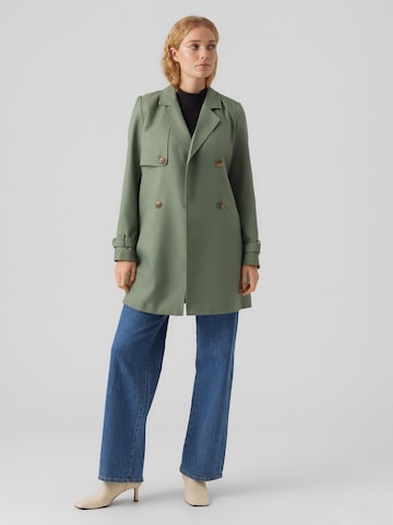 VERO MODA Between-Seasons Coat 'CELESTE' in Green