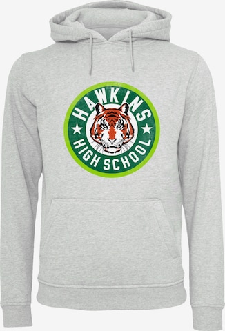 F4NT4STIC Sweatshirt 'Stranger Things Hawkins Netflix TV Series' in Grau: Vorderseite