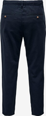 Regular Pantalon à pince 'LEO' Only & Sons en bleu