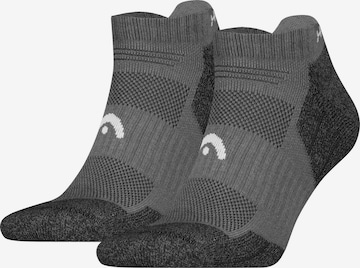 Chaussettes de sport HEAD en gris : devant