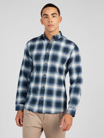 Regular fit Camicia di Lindbergh in blu: frontale