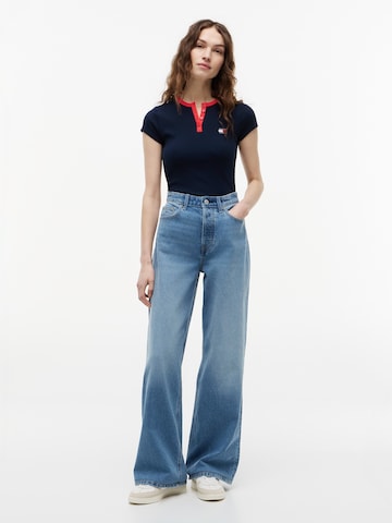 Tommy Jeans Bő szár Farmer 'CLAIRE' - kék