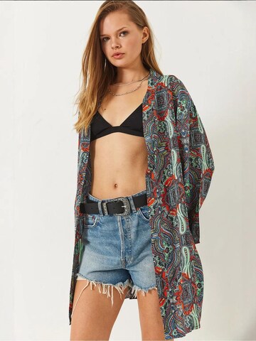 Kimono Bianco Lucci en mélange de couleurs