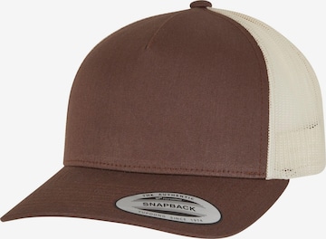 Casquette Flexfit en beige : devant