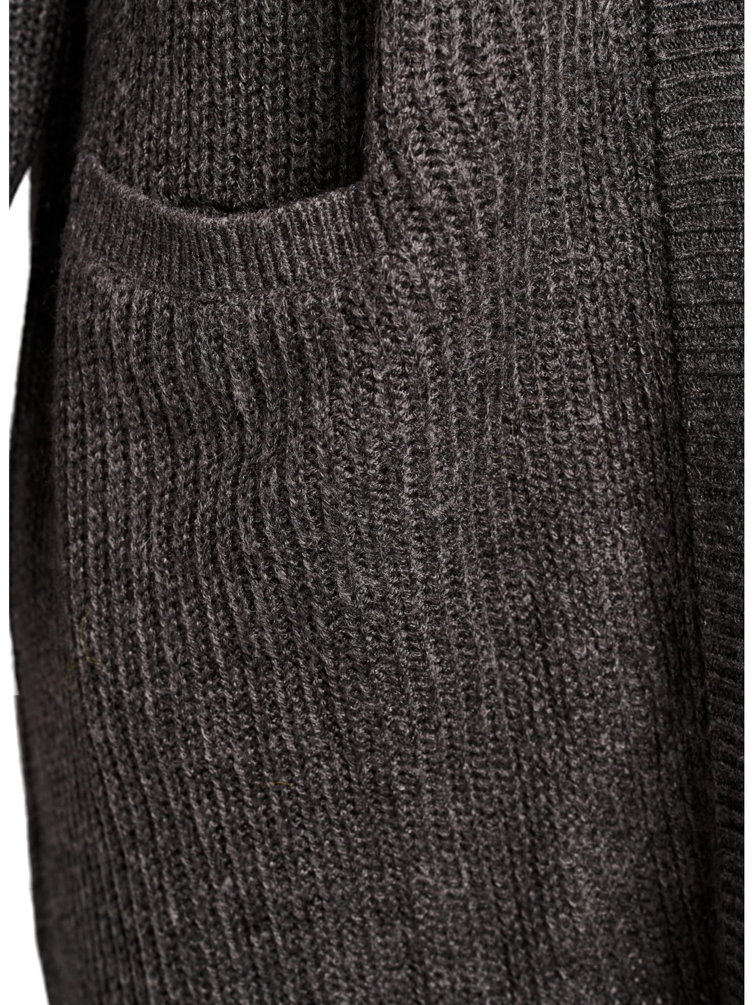 Cardigan dimensiuni mari 'FLLOLA' de la Zizzi pe gri